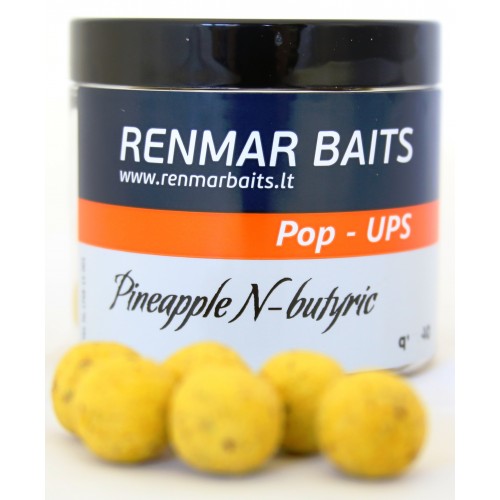 Renmar Baits plaukiantys Pop Ups boiliukai Pineapple - N-butyric 16mm
