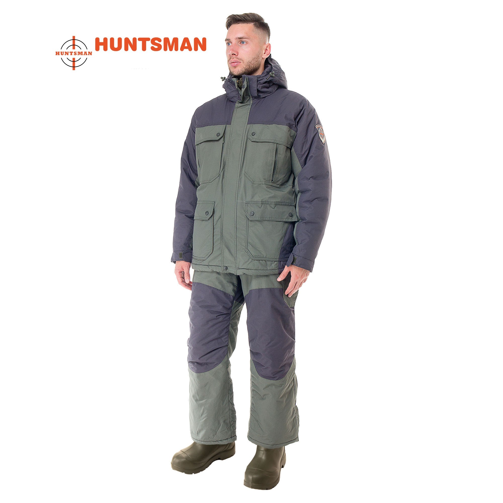 Žieminis kostiumas HUNTSMAN Kanada TK/OXLAND Haki/Grafito spalvos -35C